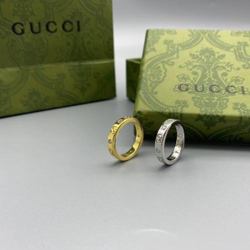 Two color gold plated diamond logo ring
