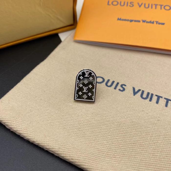 Old flower logo shield Earrings