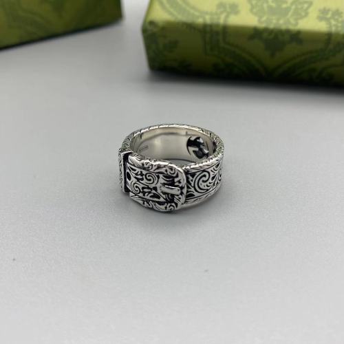 Belt pattern logo ring