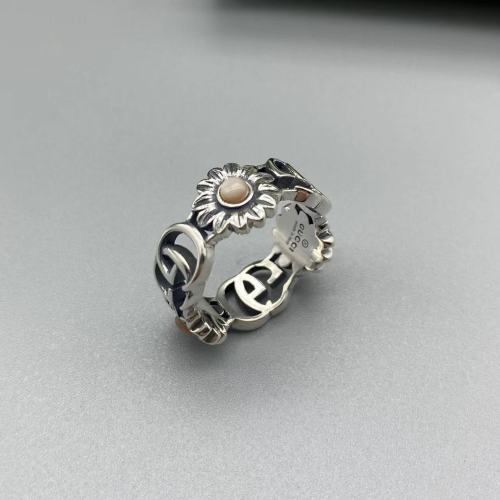 Floral Pink Stone Ring