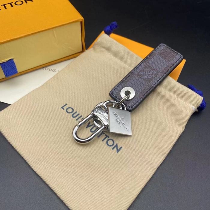 Rectangular Leather Key Chain