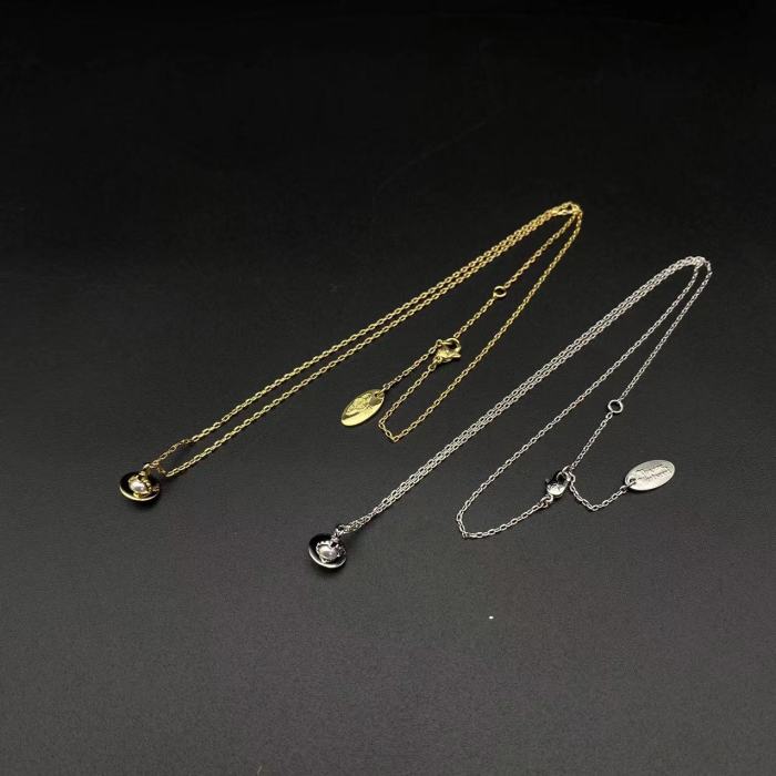 Mini Pearl Saturn Necklace