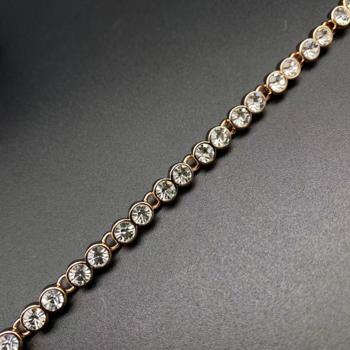 施华洛世奇双色圆钻手链