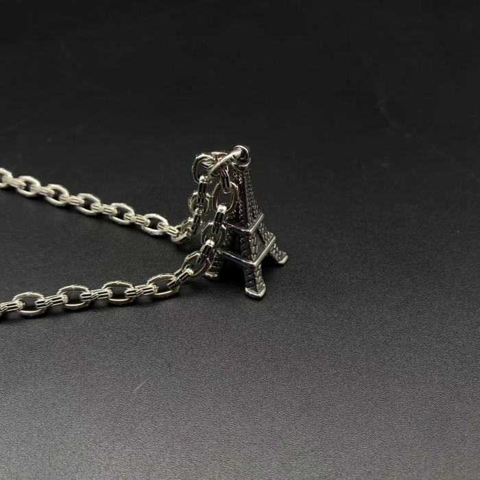 Iron Tower Pendant Necklace