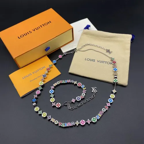 Colorful Flower Necklace Bracelet