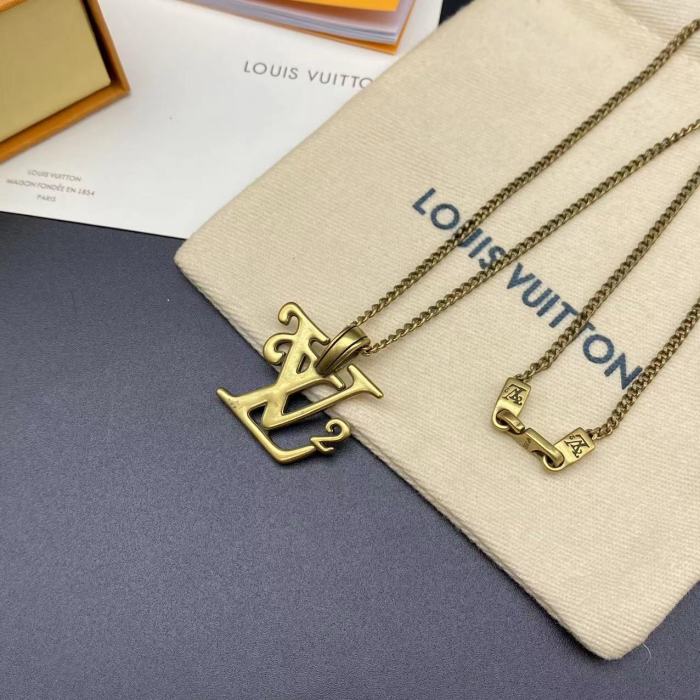Gold logo2 necklace