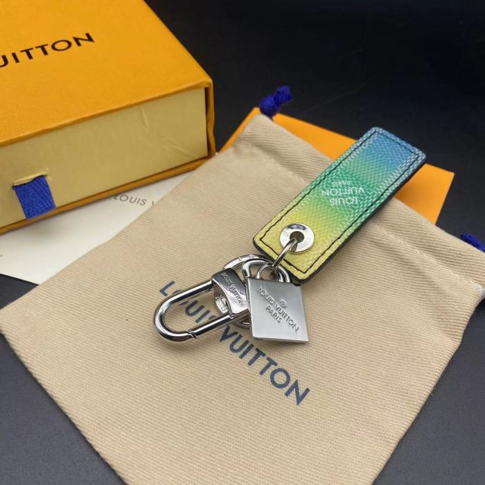 Rectangular Leather Key Chain