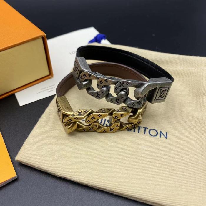 Two color leather hook Bracelet