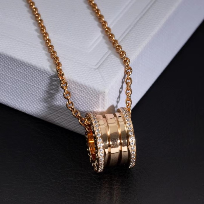 Gold Plated Diamond spring Necklace