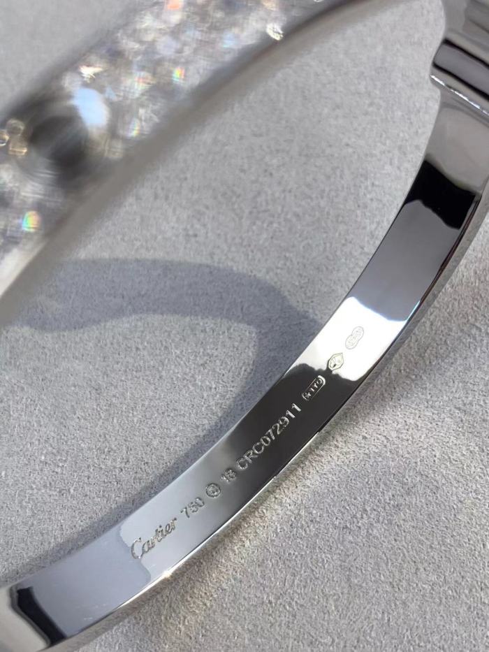 Three color three row full diamond bracelet