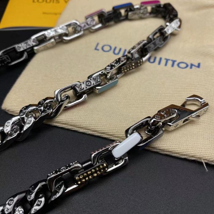 Diamond studded Cuban bracelet necklace