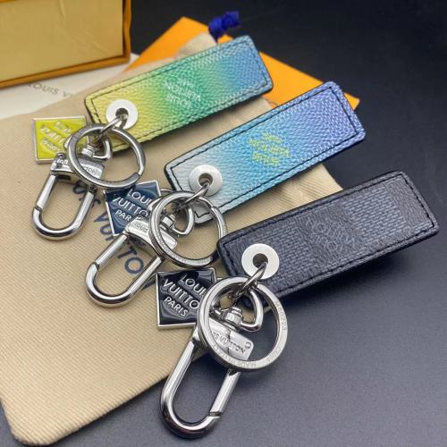 Rectangular Leather Key Chain