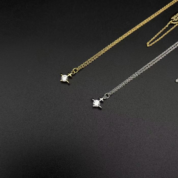 S925 Mini Single Diamond Necklace