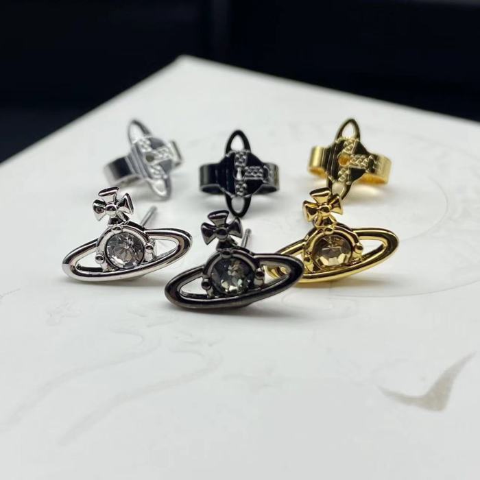 Tricolor Star Earrings