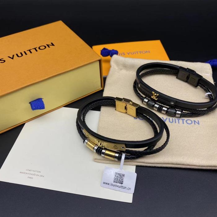 Three layer couple bracelet