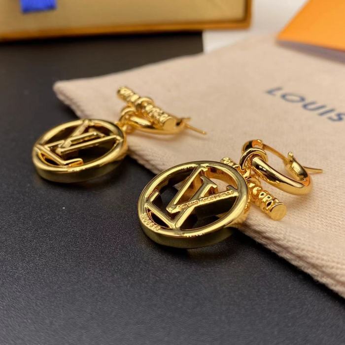 Abbreviated Logo Earrings