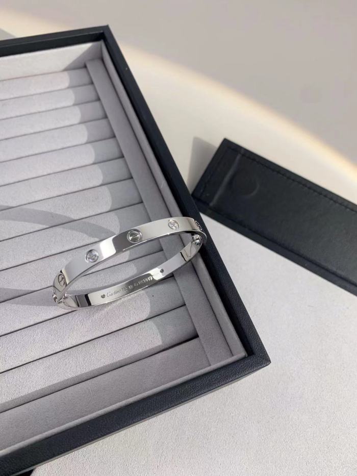 Tricolor smooth Bracelet with diamonds