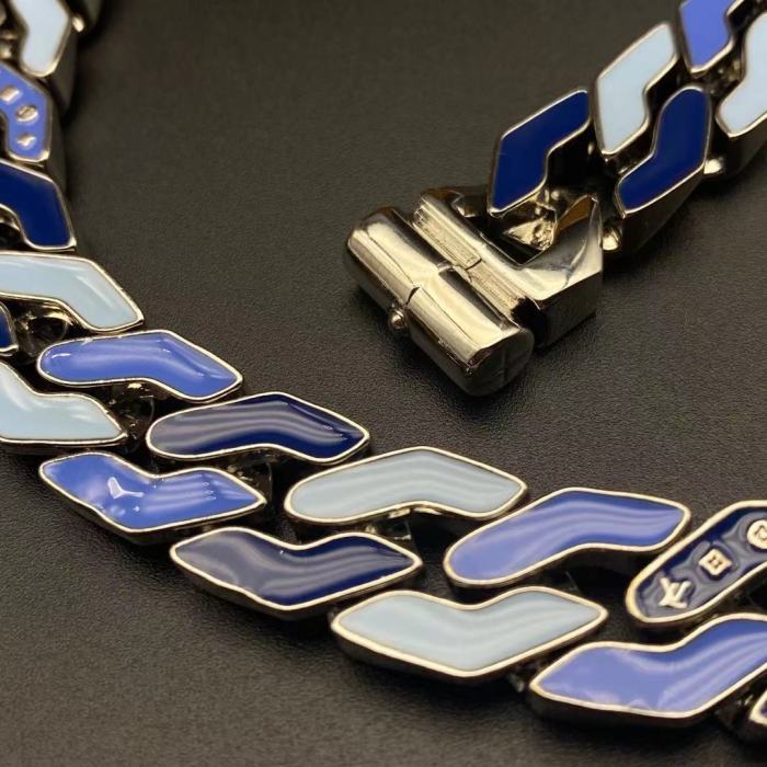 LV冰蓝手链项链合集