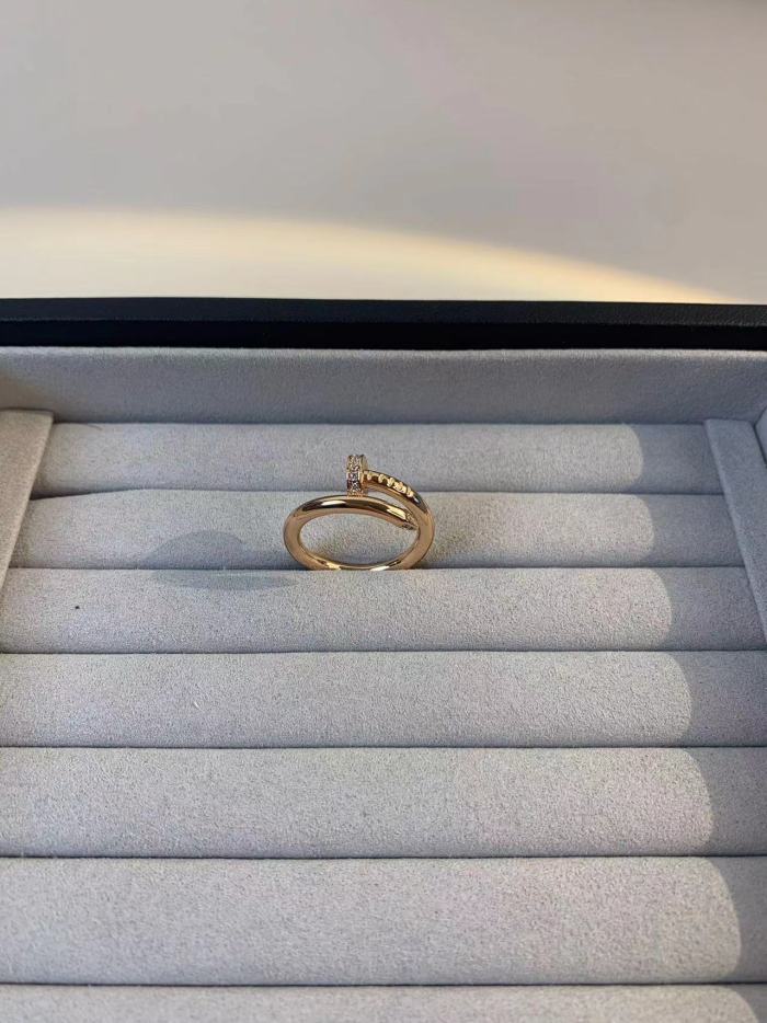 simple diamond nail ring