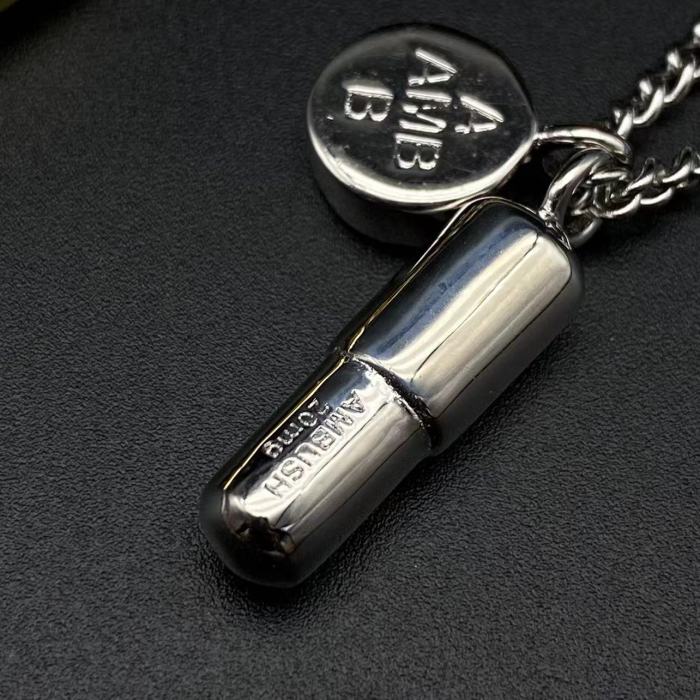 Sterling Silver 925 Gold Plated Classic Pill Necklace