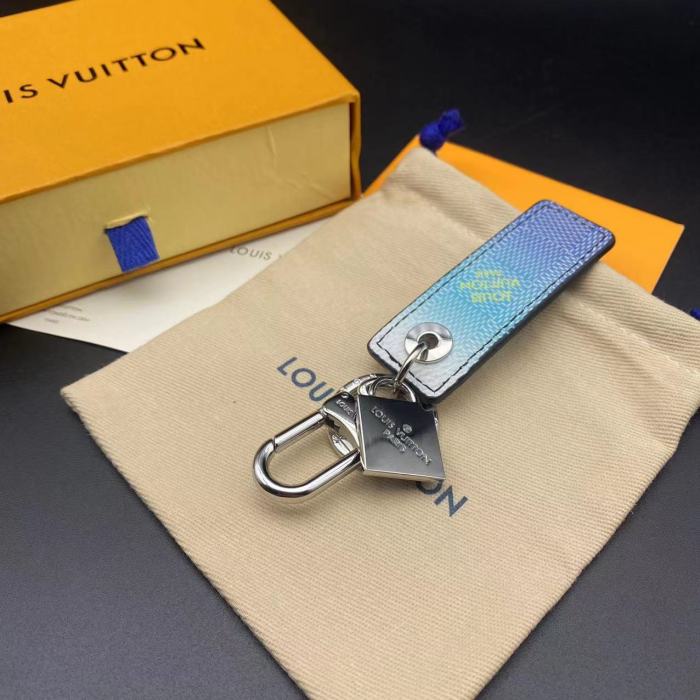 Rectangular Leather Key Chain