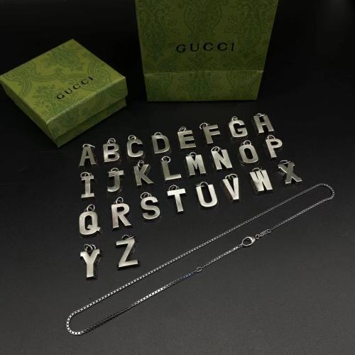Letter pendant necklace