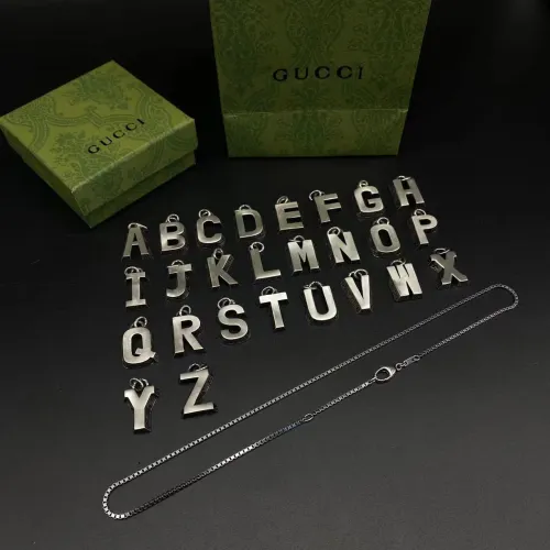 Letter pendant necklace