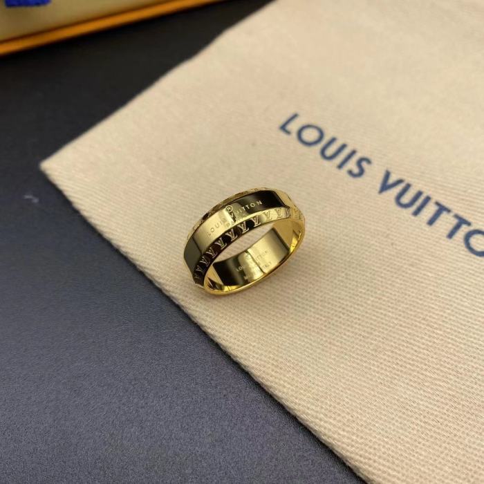 Side embossed logo letter ring