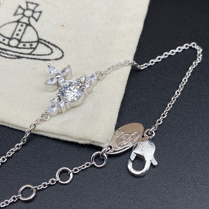 Full Diamond Flower Necklace/Bracelet