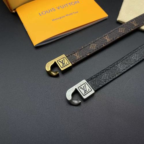 Two color leather hook Bracelet
