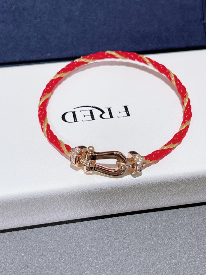Small nylon red rope bracelet