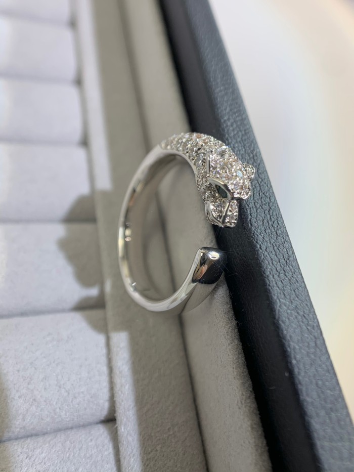 Full Diamond Cheetah Open Ring