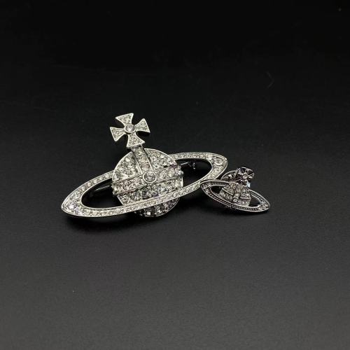 Saturn brooch