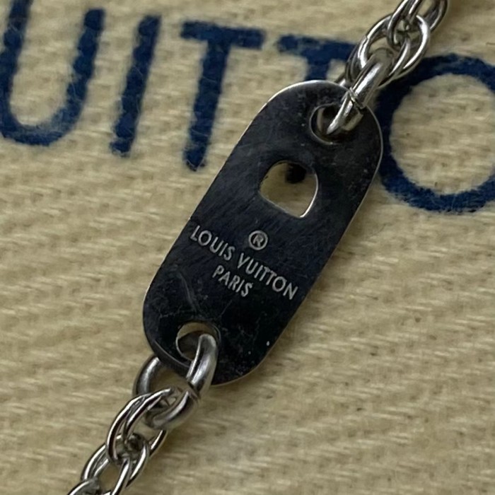 Logo diamond necklace