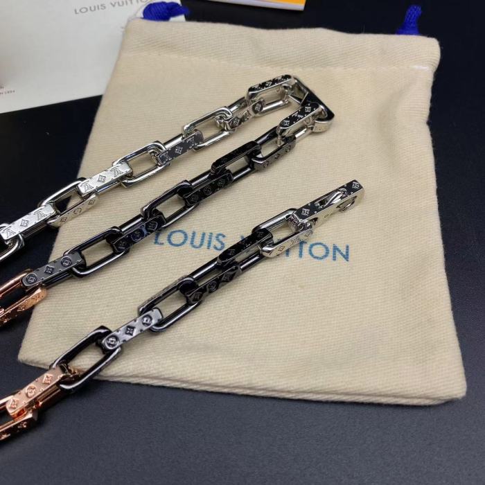 Three color patchwork bracelet necklace