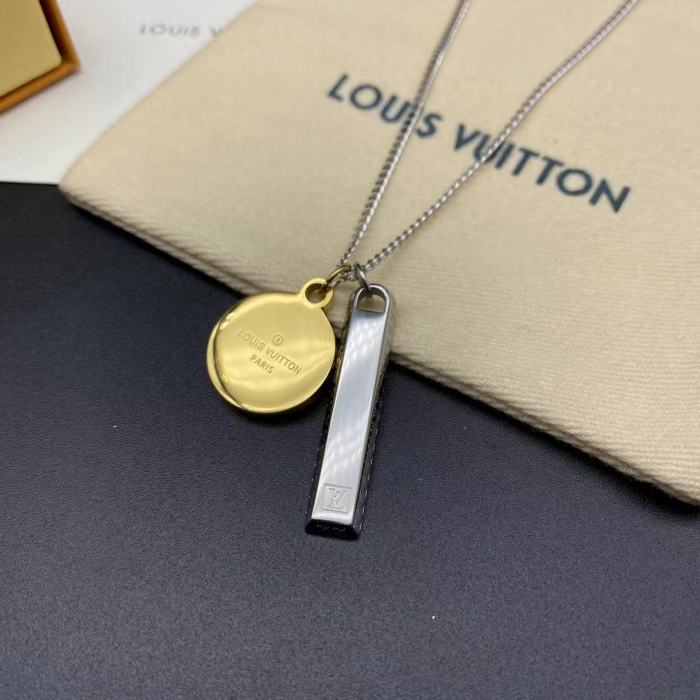 Gold Cake Silver Brick Pendant Necklace