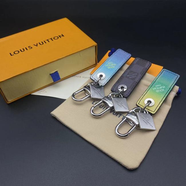 Rectangular Leather Key Chain