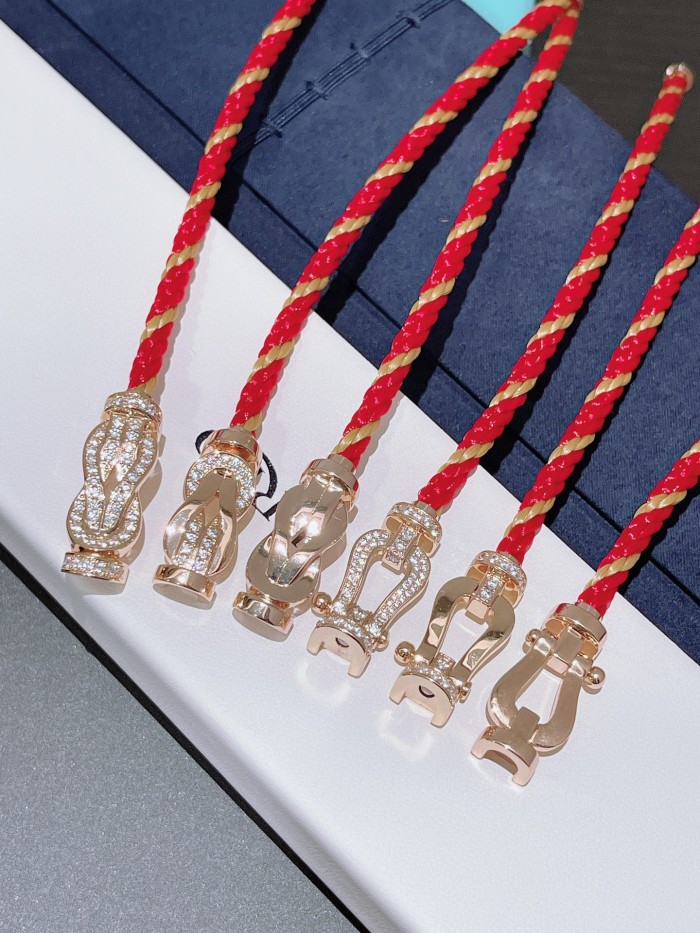 Large nylon red rope bracelet