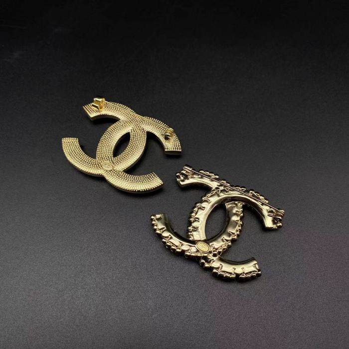 Diamond plated brooch