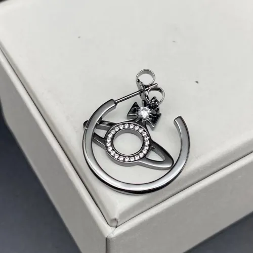 C-Ring Saturn Earrings