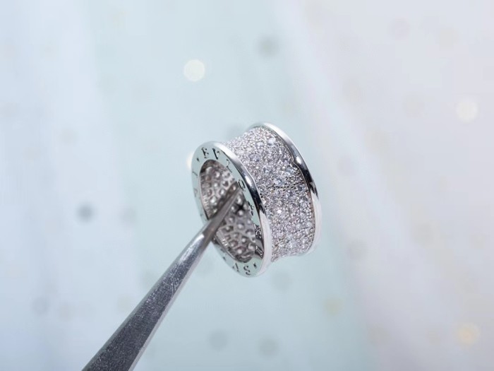 Diamond letter ring