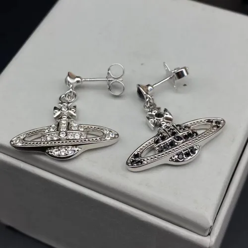 Silver Saturn Earrings