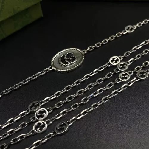 Logo necklace bracelet