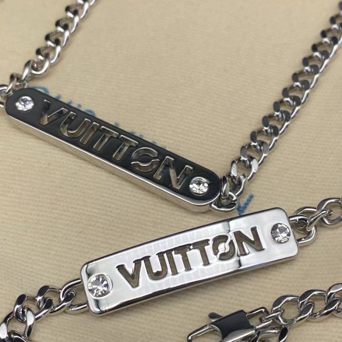 Diamond logo necklace bracelet