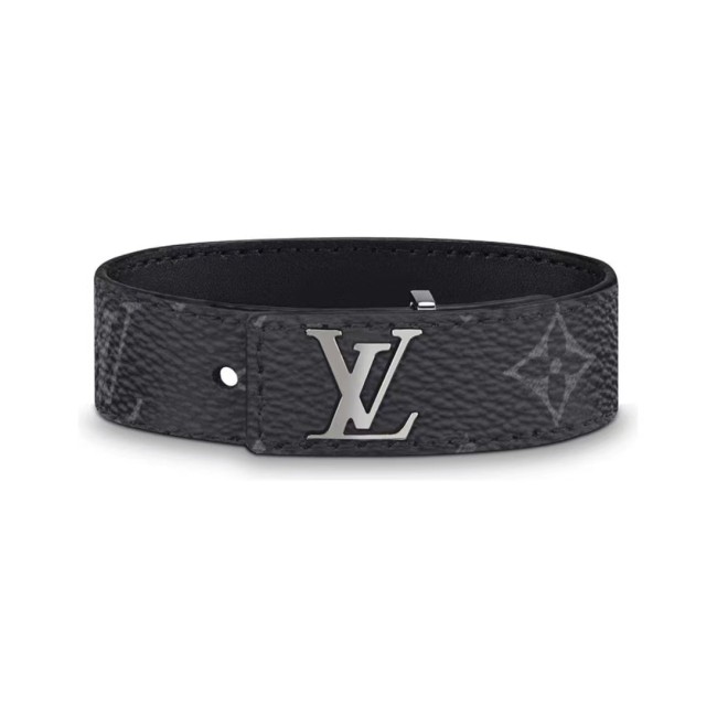 Logo leather bracelet