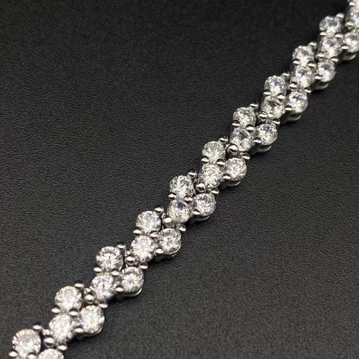 Zircon Silver Bracelet