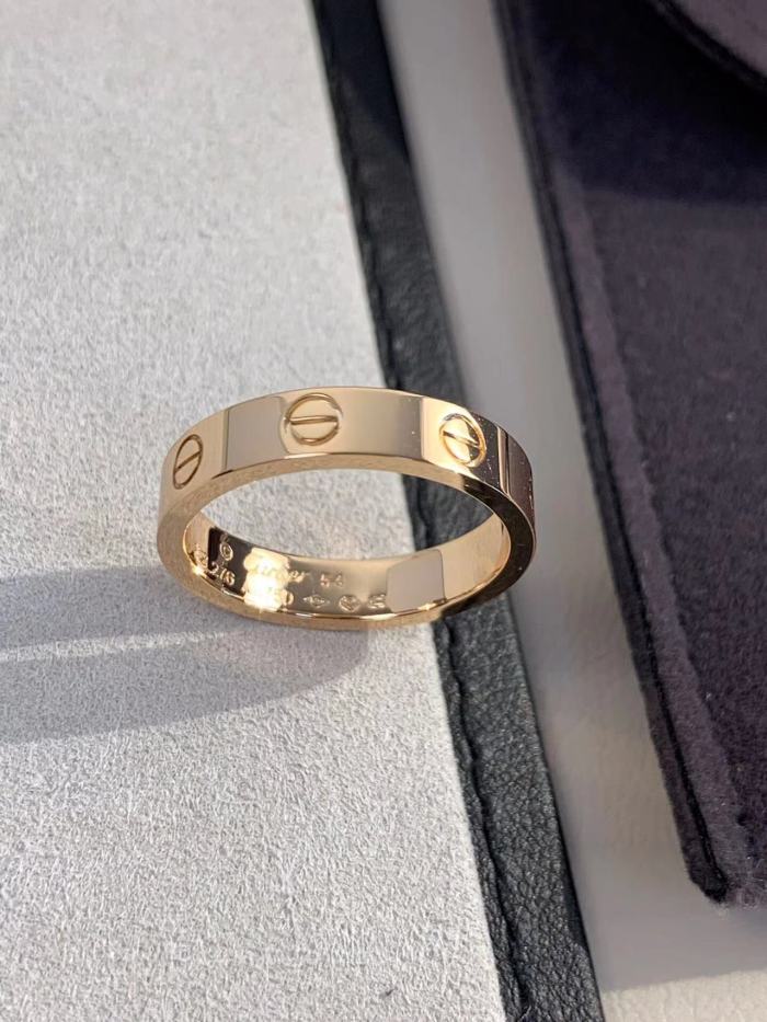 4mm smooth tricolor V gold ring