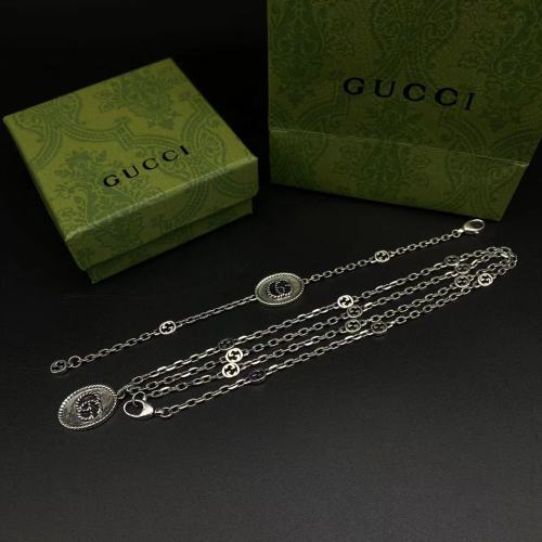 Logo necklace bracelet