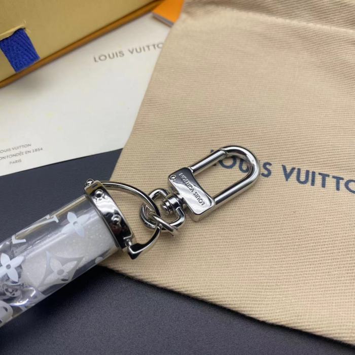 Acrylic transparent hourglass key chain