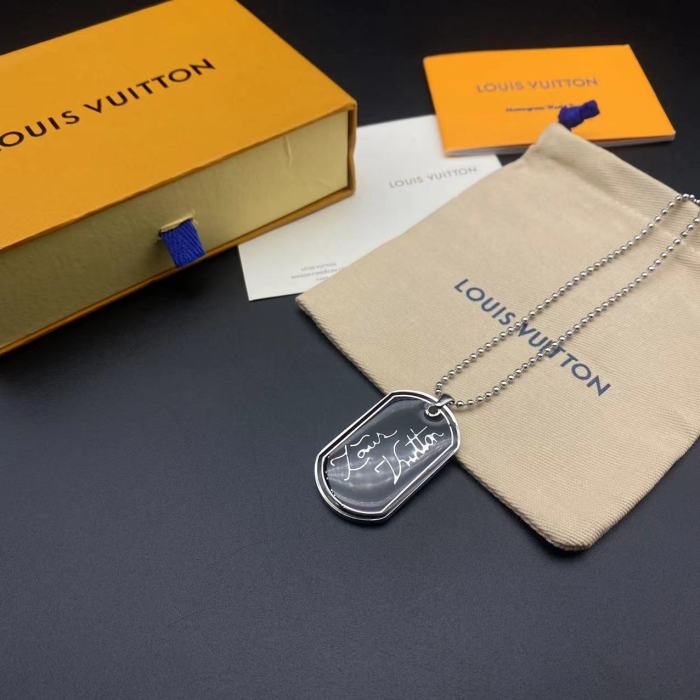 Double sided printing carved military brand Pendant Necklace